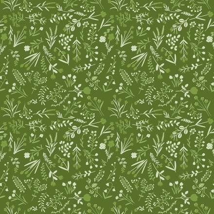 Clear Fern hand-drawn botanical pattern design