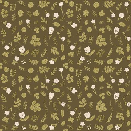 Green Grape Summer hand-drawn botanical pattern design