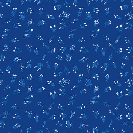 SEA OF Longing hand-drawn botanical pattern design