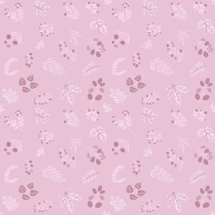 Moon Shadow Lilac hand-drawn botanical pattern design