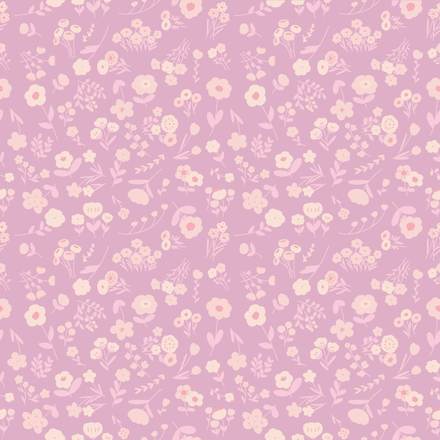 Smoked Milk Lavender hand-drawn botanical pattern design