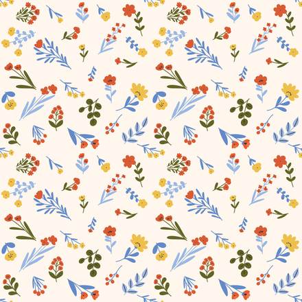 Everyday Delight hand-drawn botanical pattern design