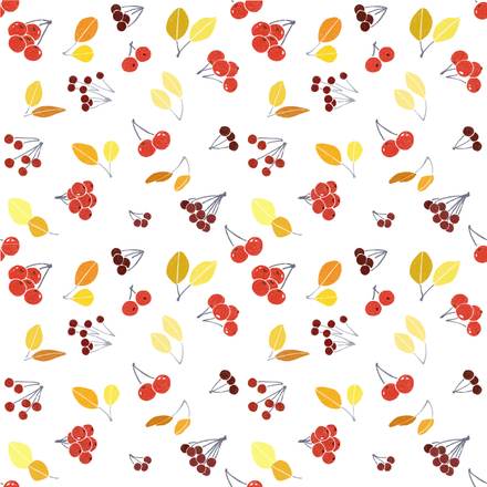 Falling Petals hand-drawn botanical pattern design