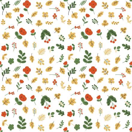 Quiet Order hand-drawn botanical pattern design
