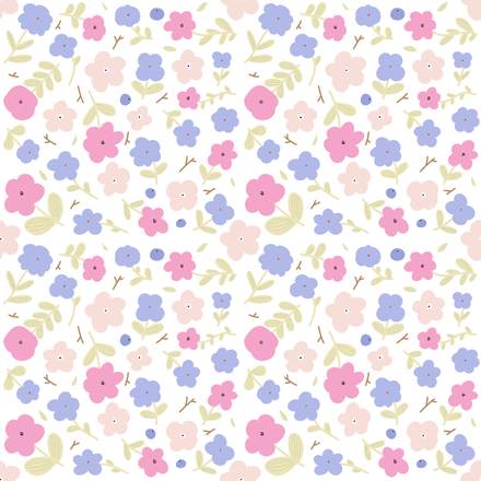 Promise OF Spring hand-drawn botanical pattern design