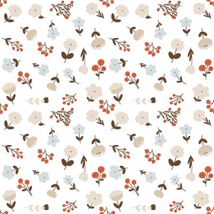 Beneath The Grain hand-drawn botanical pattern design