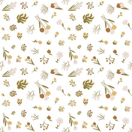 Listening TO Woods hand-drawn botanical pattern design