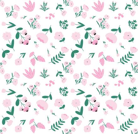Cardamom Maiden hand-drawn botanical pattern design