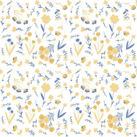Autumn Panorama hand-drawn botanical pattern design