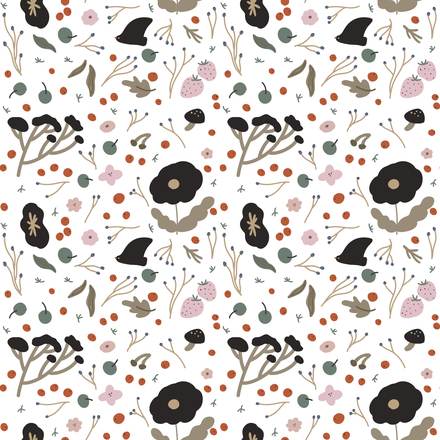 First INK hand-drawn botanical pattern design